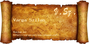 Varga Szilas névjegykártya